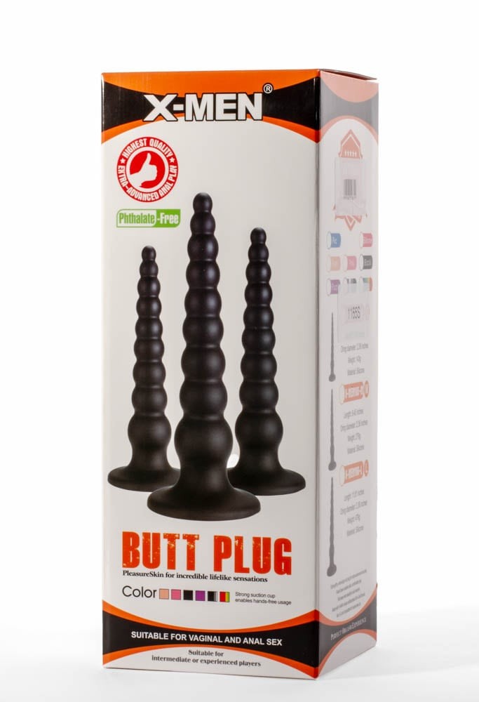 Plug anale X-Men 11,81" Nero L