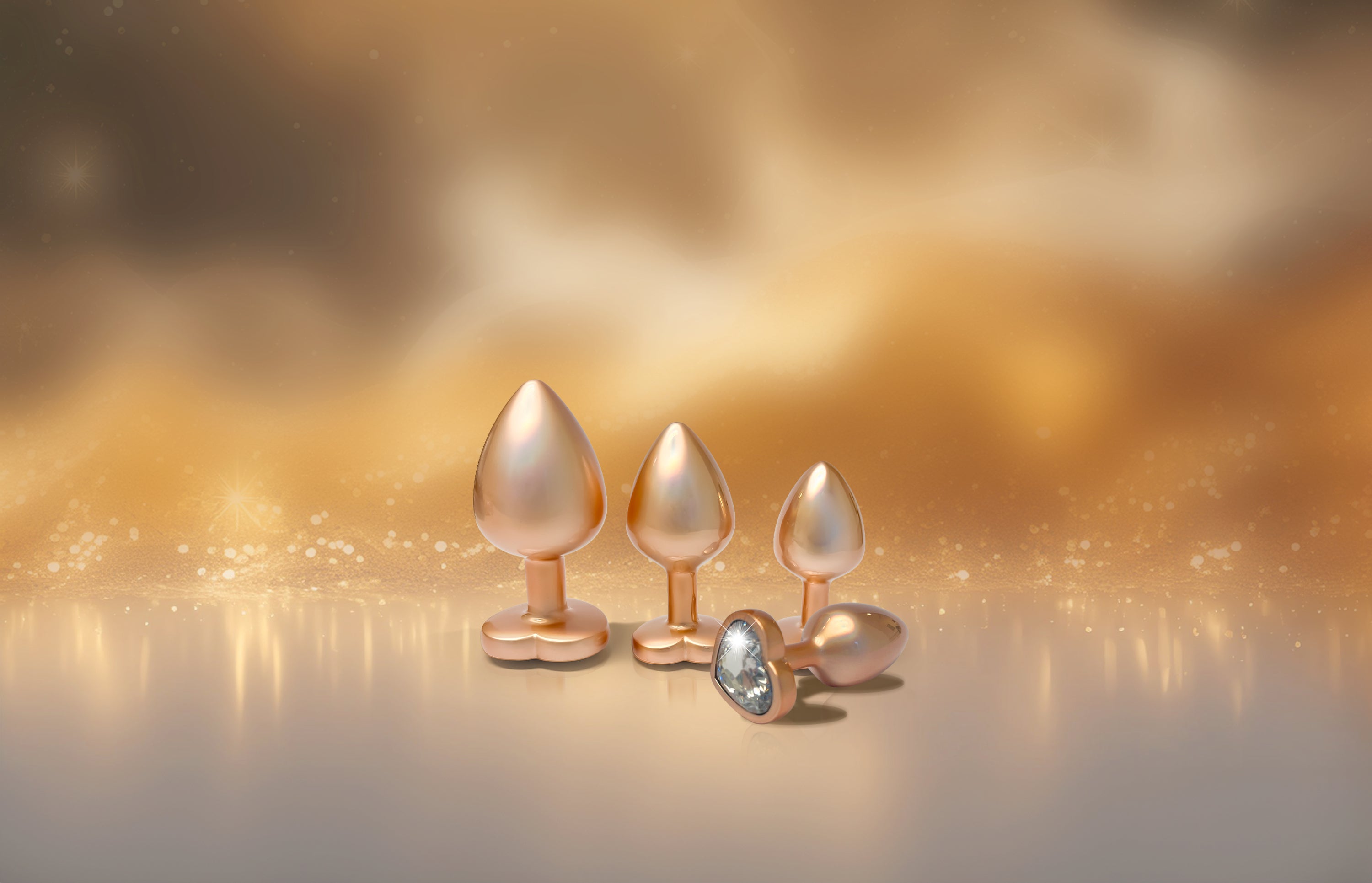 Tappo piccolo in oro perlato scintillante