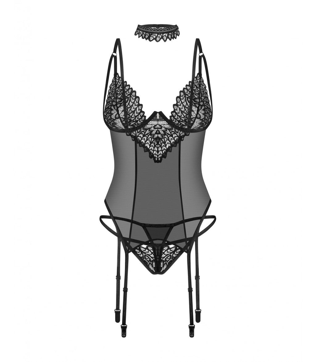 DONARELLA CORSET & THONG XS/S