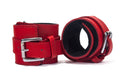 Manette in pelle pieno fiore rosso/nero_B0O25_3