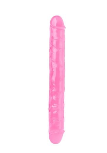 VSC Novelty - Dildo Doppio Realistico Crystal Jellies Mr. Rude 12" - Rosa - DESIRE CLUB 2.0