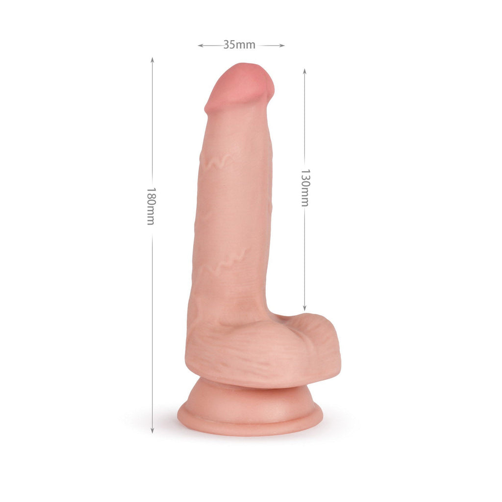 VSC Novelty - Knight Cock 3D Triple Density Dildo - 7.1" - DESIRE CLUB 2.0