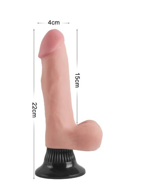 VSC Novelty - Vibratore Realistico Doppio Strato Extreme Soft con Ventosa - 8,6" - DESIRE CLUB 2.0