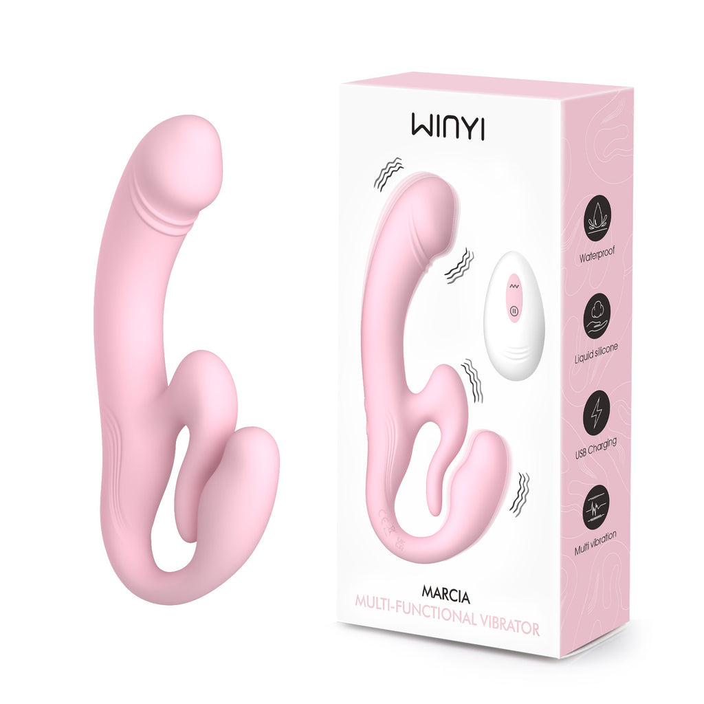 Winyi - Strapless Doppio Vibrante con Telecomando - Marcia - DESIRE CLUB 2.0