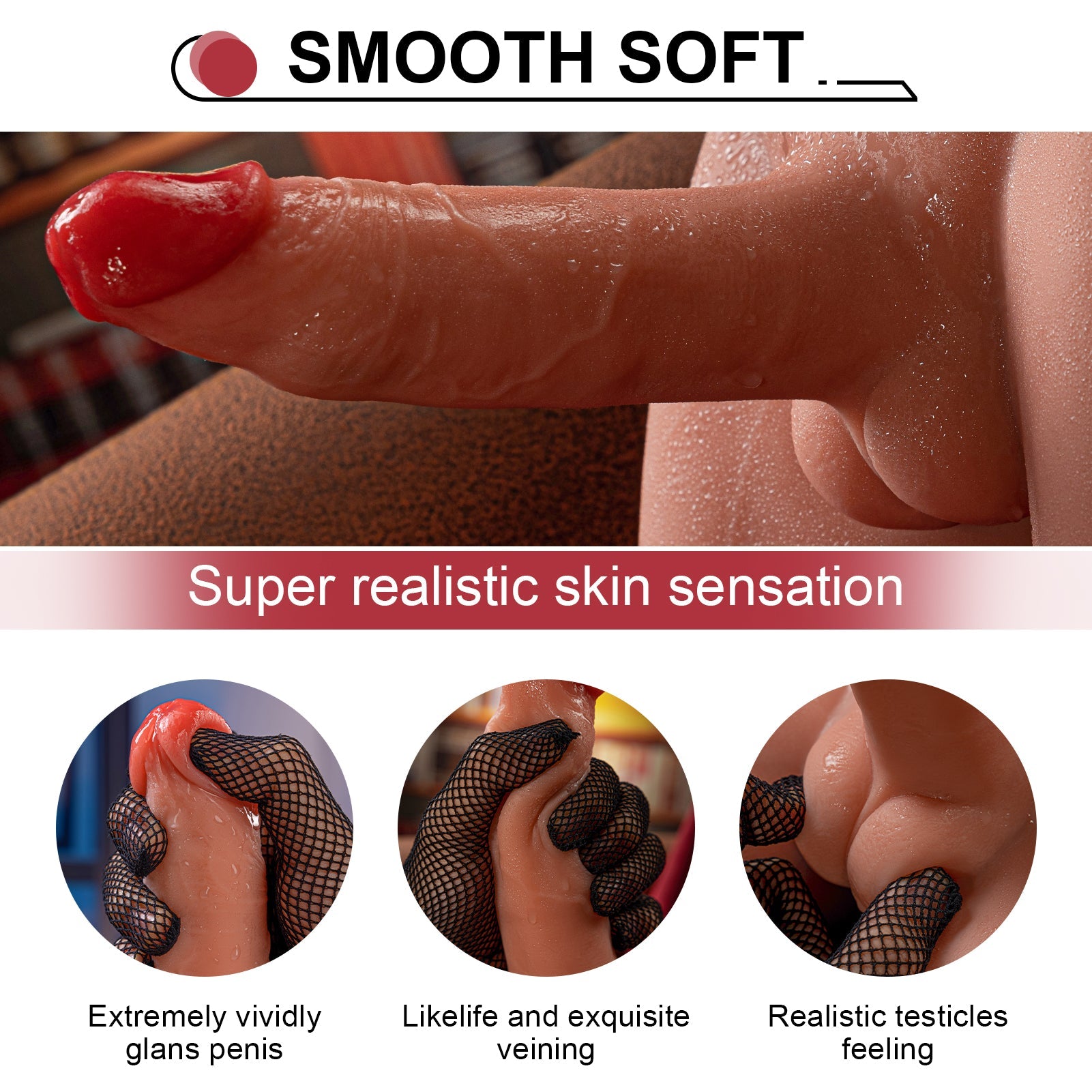 Xise - Jason - Torso con Dildo Thrusting e Vibrante - 6,6" - DESIRE CLUB 2.0