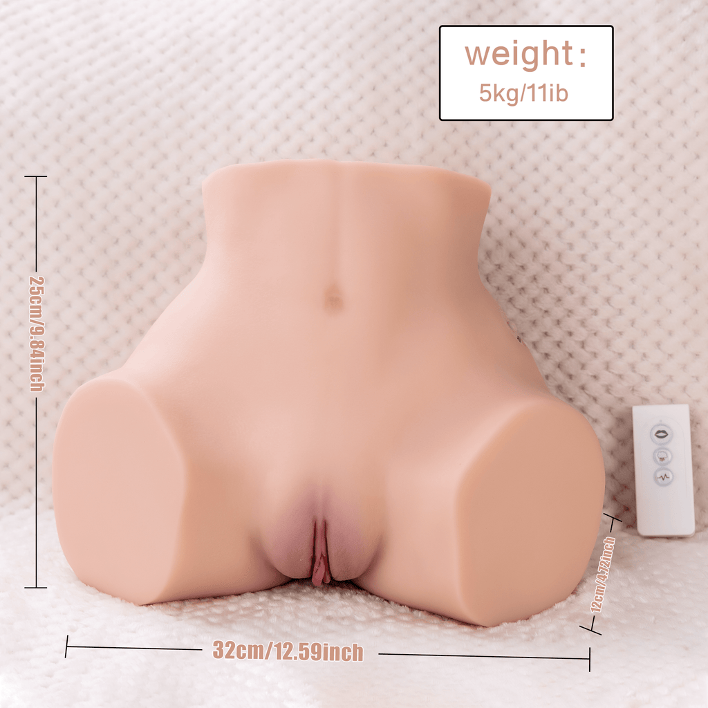 Xise - Lona - Torso con Funzione Vibrante e Suzione con Remote Control - DESIRE CLUB 2.0