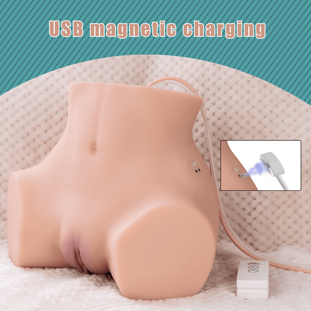 Xise - Lona - Torso con Funzione Vibrante e Suzione con Remote Control - DESIRE CLUB 2.0