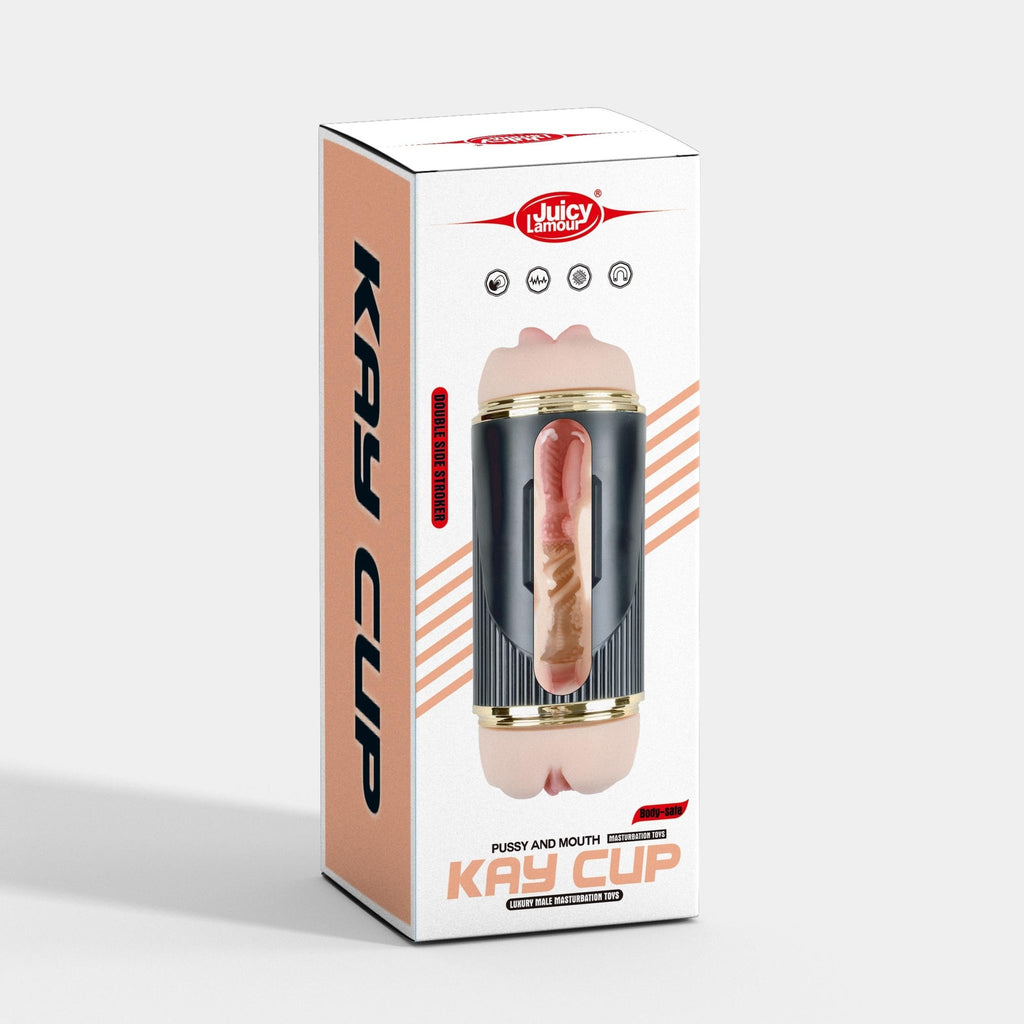 Xise - Masturbatore Doppio con Bocca e Vagina Vibrante - DESIRE CLUB 2.0