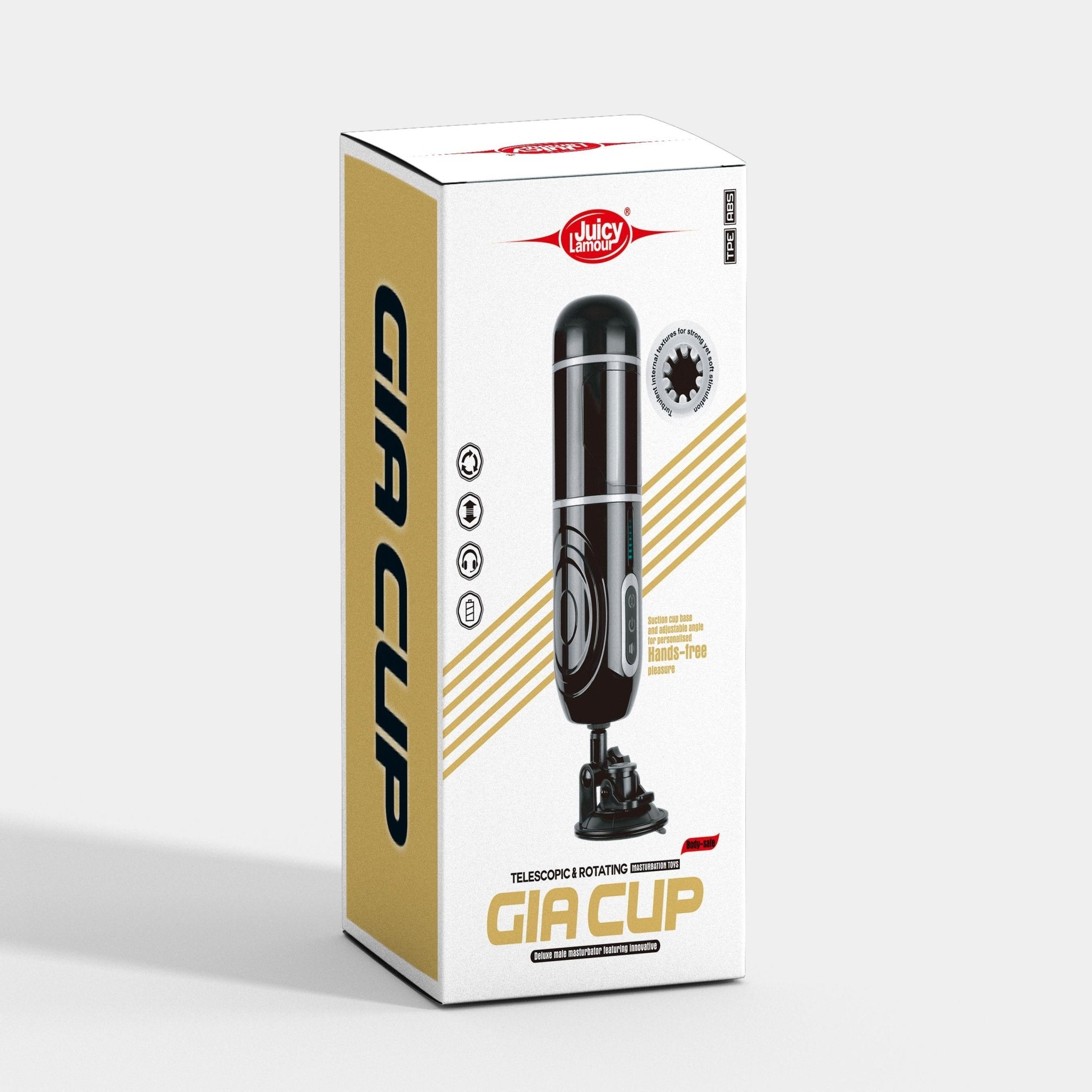 Xise - Masturbatore Neutro con Funzione Thrusting - Rotante e Vibrante con Voce Sexy - DESIRE CLUB 2.0