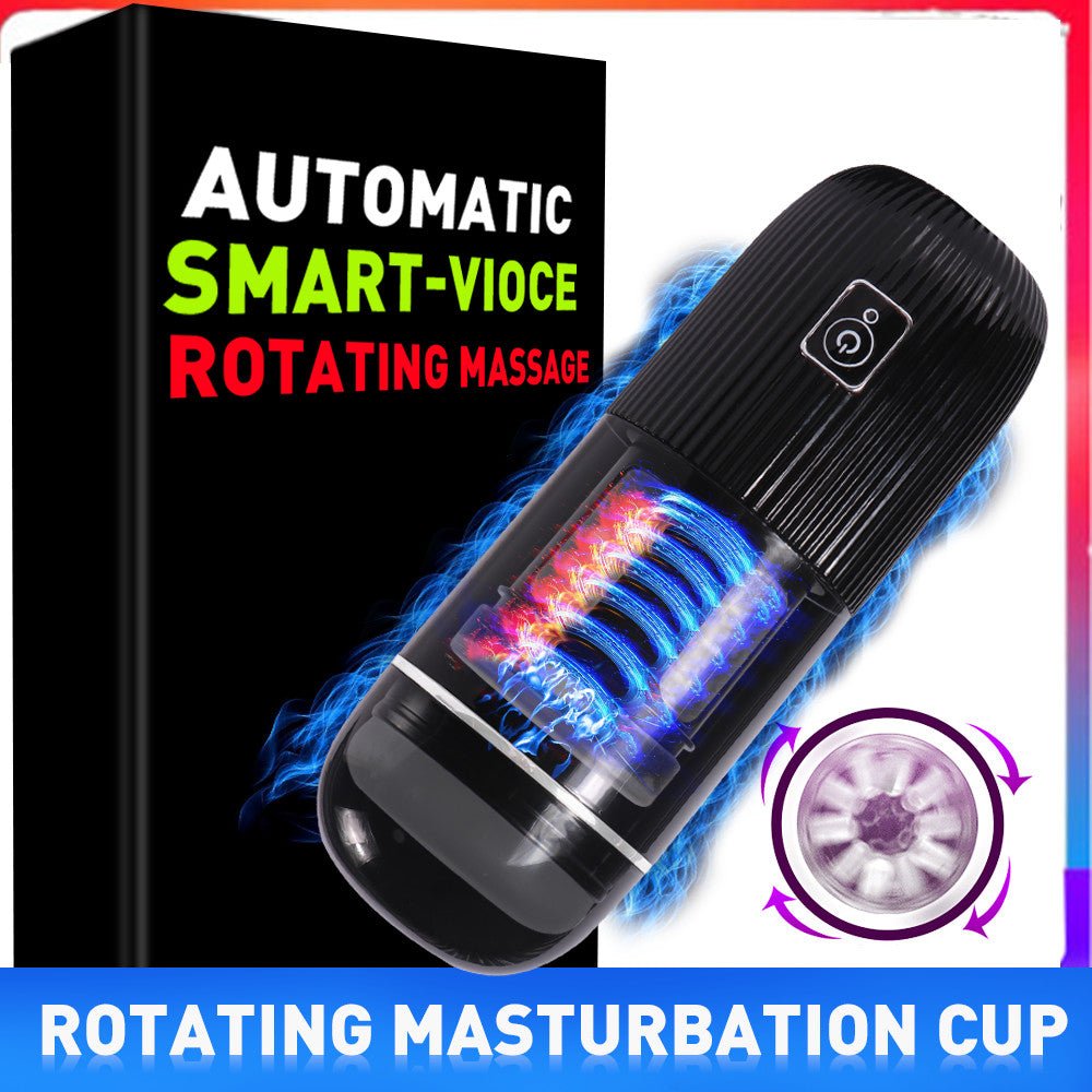 Xise - Masturbatore Neutro con Ventosa Funzione Rotante e Vibrante con Voce Sexy - DESIRE CLUB 2.0