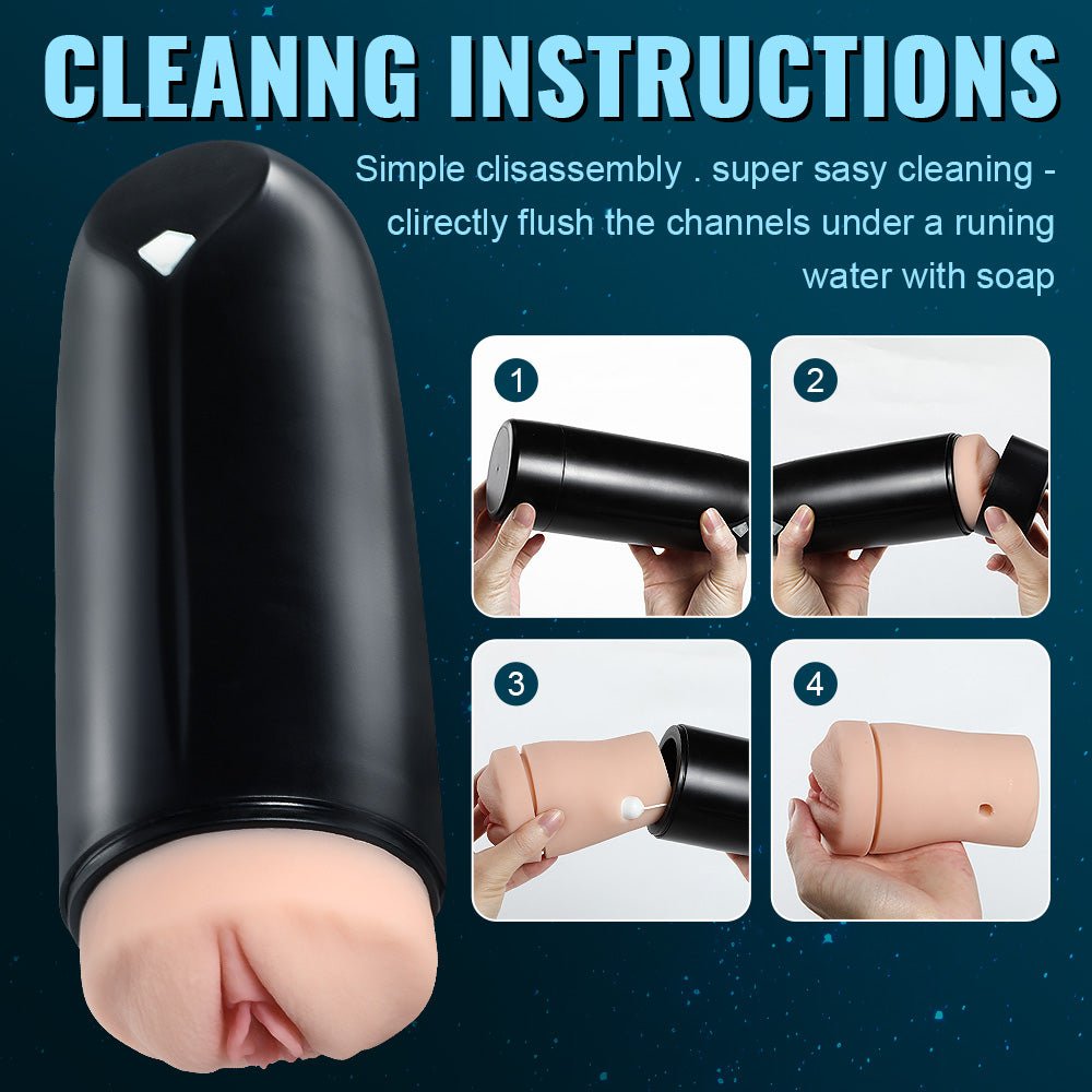 Xise - Masturbatore Vagina con Funzione Suzione e Vibrante - DESIRE CLUB 2.0