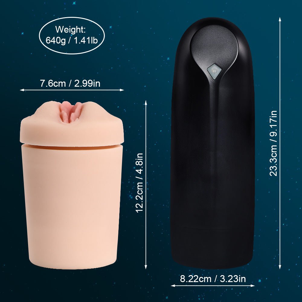 Xise - Masturbatore Vagina con Funzione Suzione e Vibrante - DESIRE CLUB 2.0