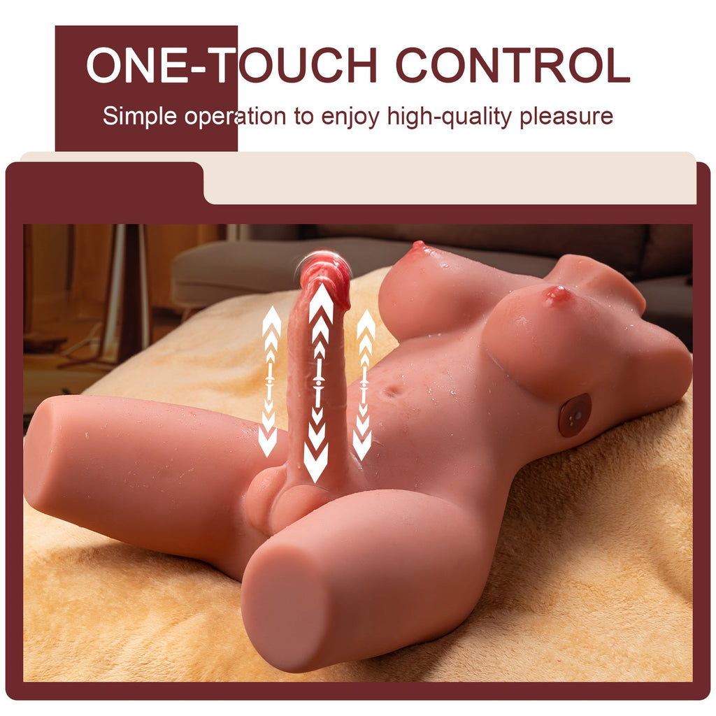 Xise - Miah - Lady Boy Torso con Dildo Thrusting e Vibrante - 6,6" - DESIRE CLUB 2.0