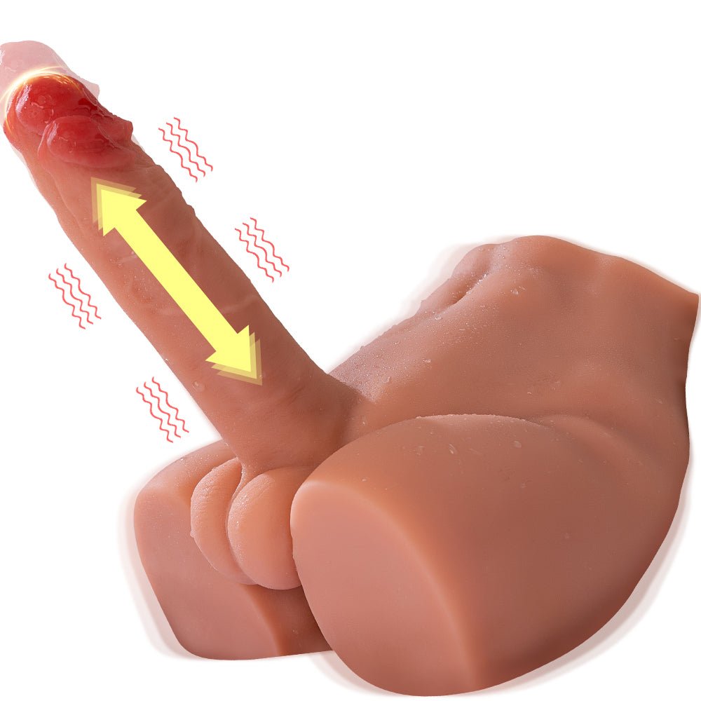 Xise - Peel - Torso con Dildo Thrusting e Vibrante - 6,80" - DESIRE CLUB 2.0