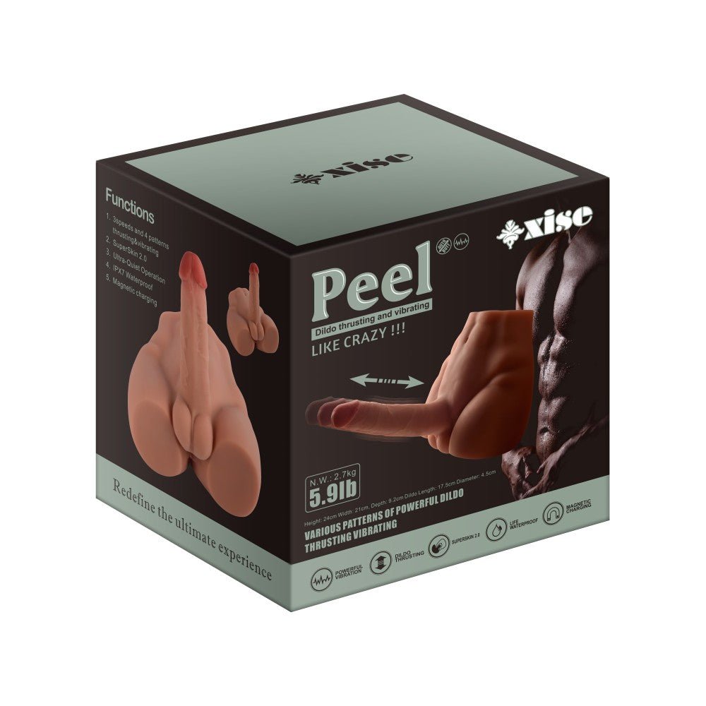 Xise - Peel - Torso con Dildo Thrusting e Vibrante - 6,80" - DESIRE CLUB 2.0