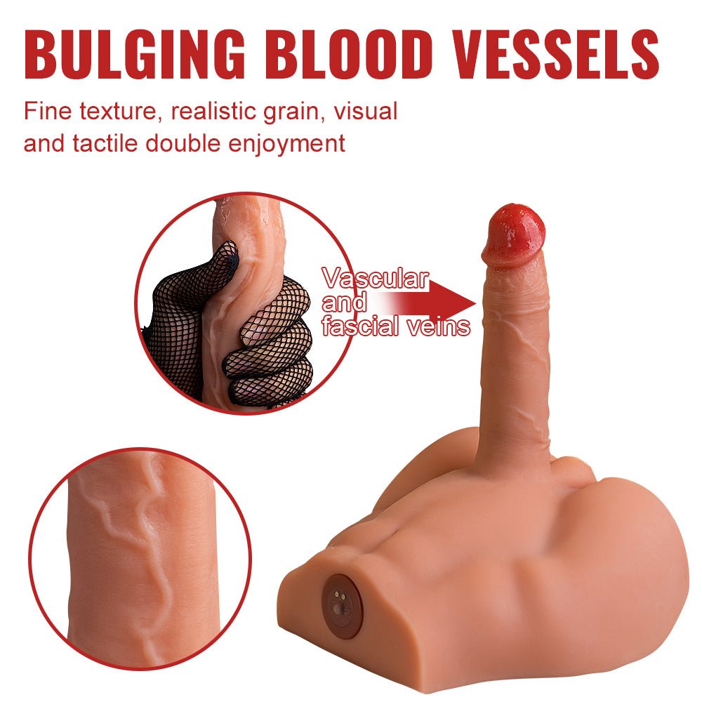 Xise - Peel - Torso con Dildo Thrusting e Vibrante - 6,80" - DESIRE CLUB 2.0