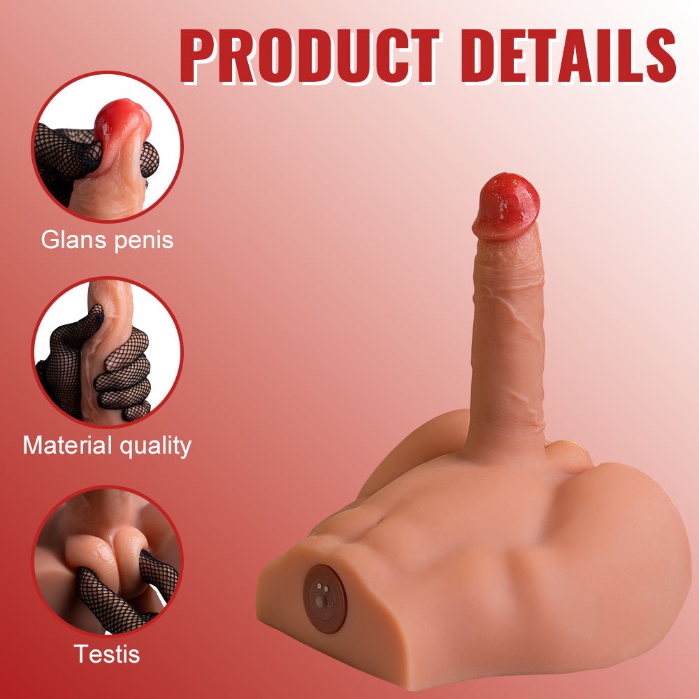 Xise - Peel - Torso con Dildo Thrusting e Vibrante - 6,80" - DESIRE CLUB 2.0