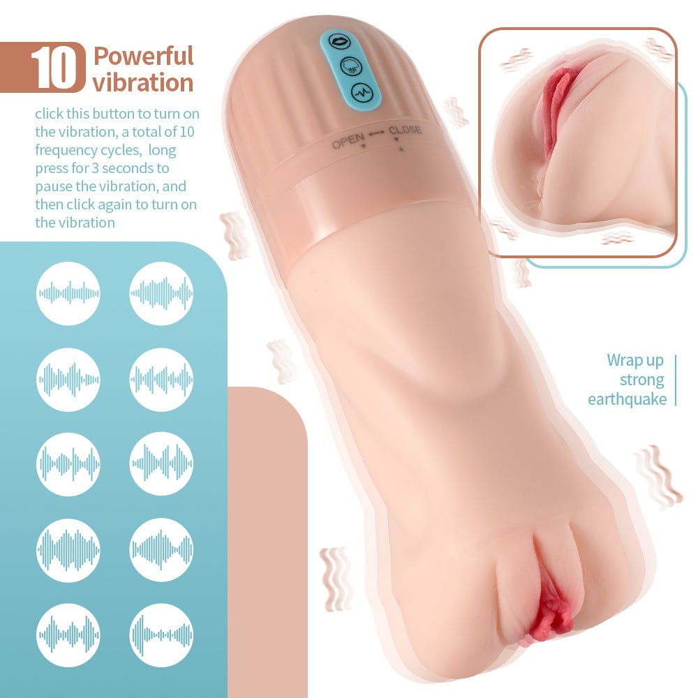 Xise - Suctroker V2 VI - Masturbatore Vagina con Funzione Suzione e Vibrante - DESIRE CLUB 2.0