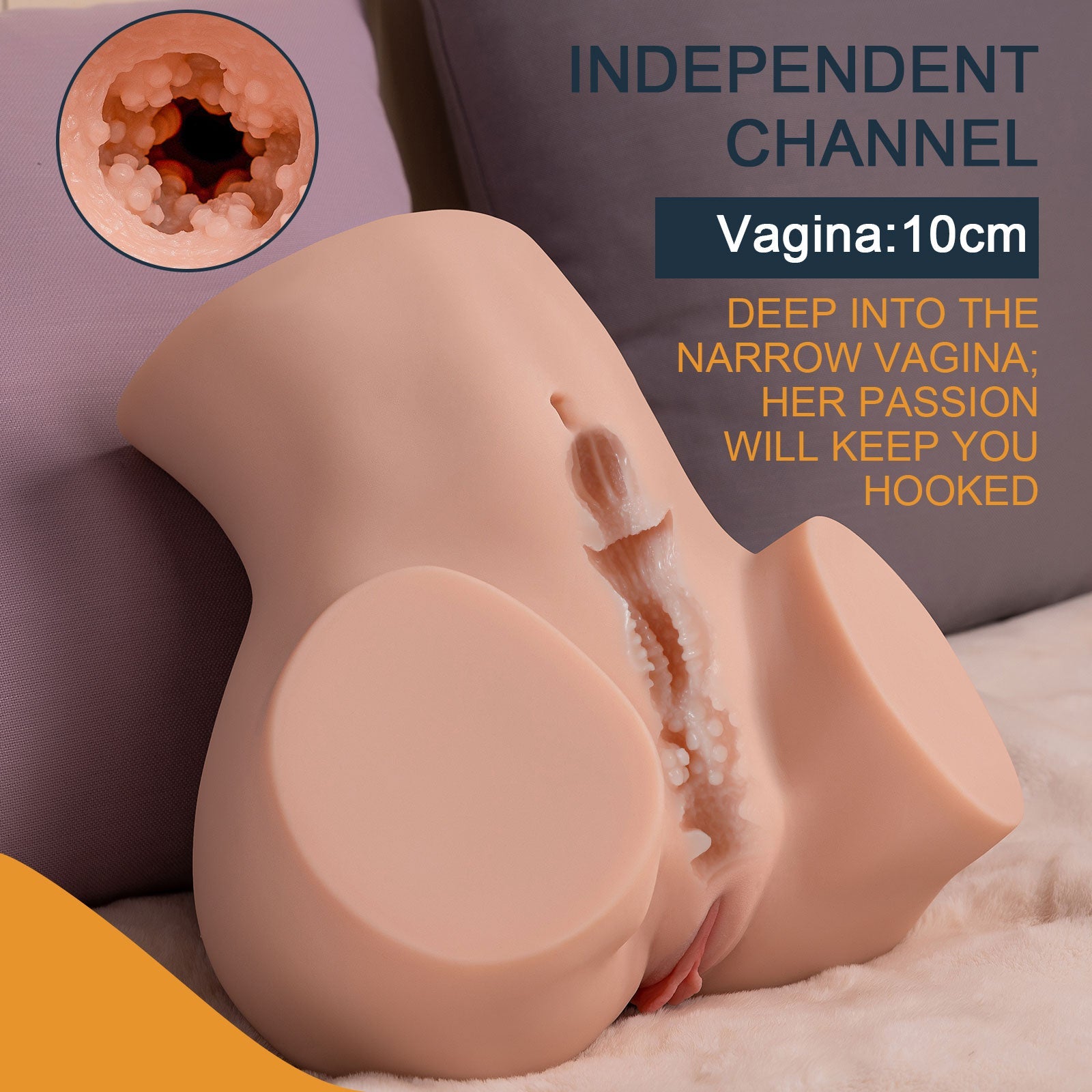 Xise - Sydni - Torso con Funzione Vibrante e Thrusting - DESIRE CLUB 2.0
