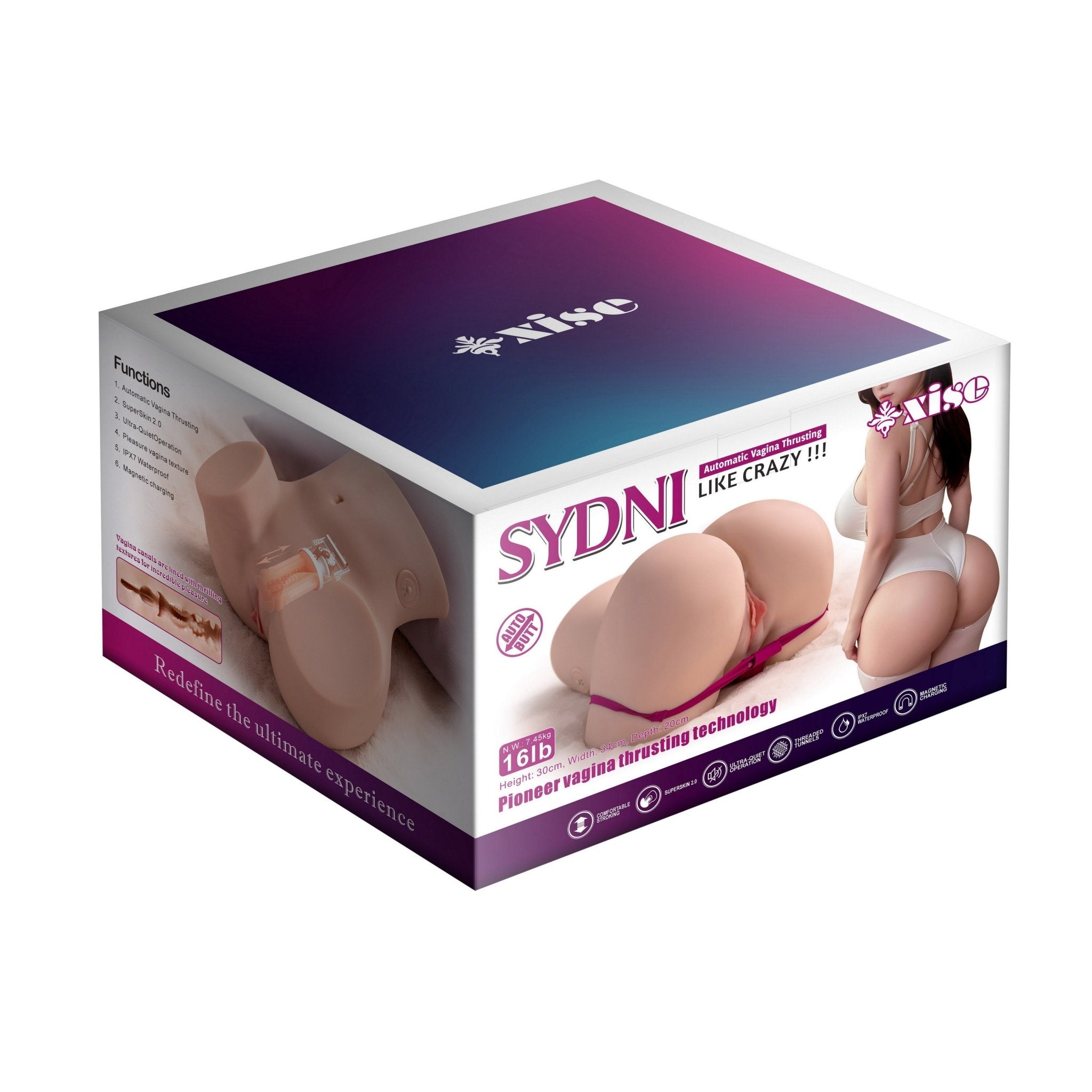 Xise - Sydni - Torso con Funzione Vibrante e Thrusting - DESIRE CLUB 2.0