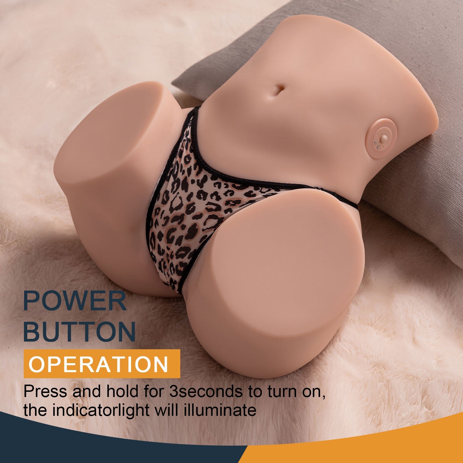 Xise - Sydni - Torso con Funzione Vibrante e Thrusting - DESIRE CLUB 2.0