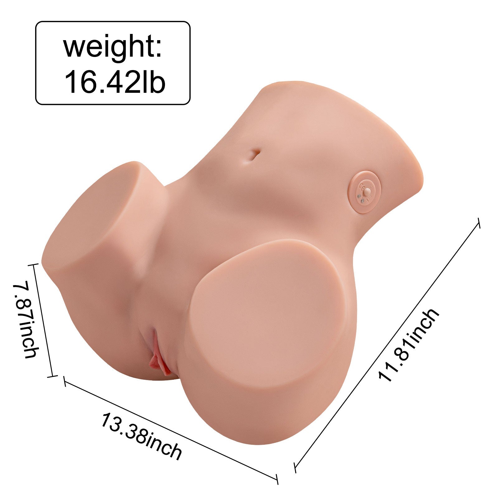 Xise - Sydni - Torso con Funzione Vibrante e Thrusting - DESIRE CLUB 2.0